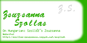 zsuzsanna szollas business card